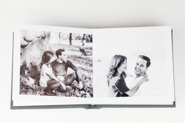 night train buckram cover in a 6x6 album - the perfect pocket sized portrait album! available with lifethreads albums