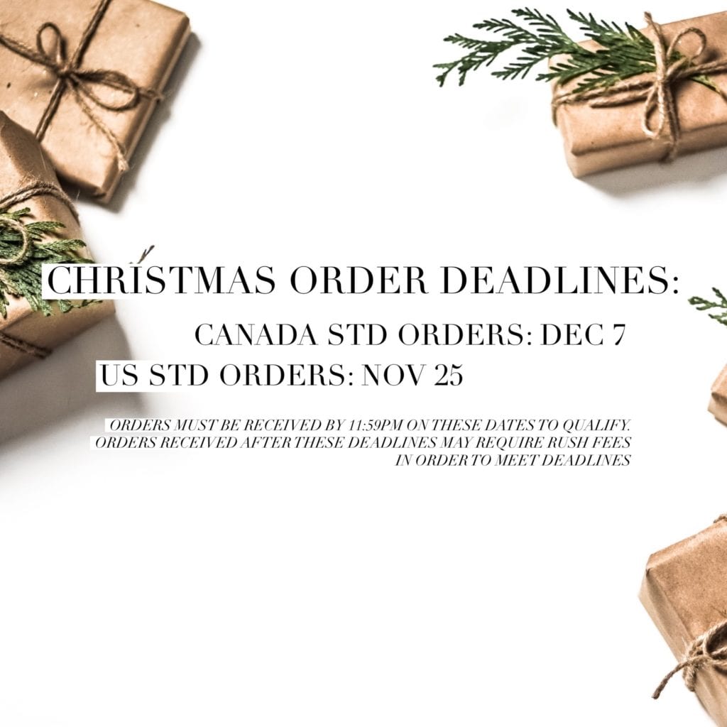 Christmas 2019 Order Deadlines - albums & canvas at lifethreads albums